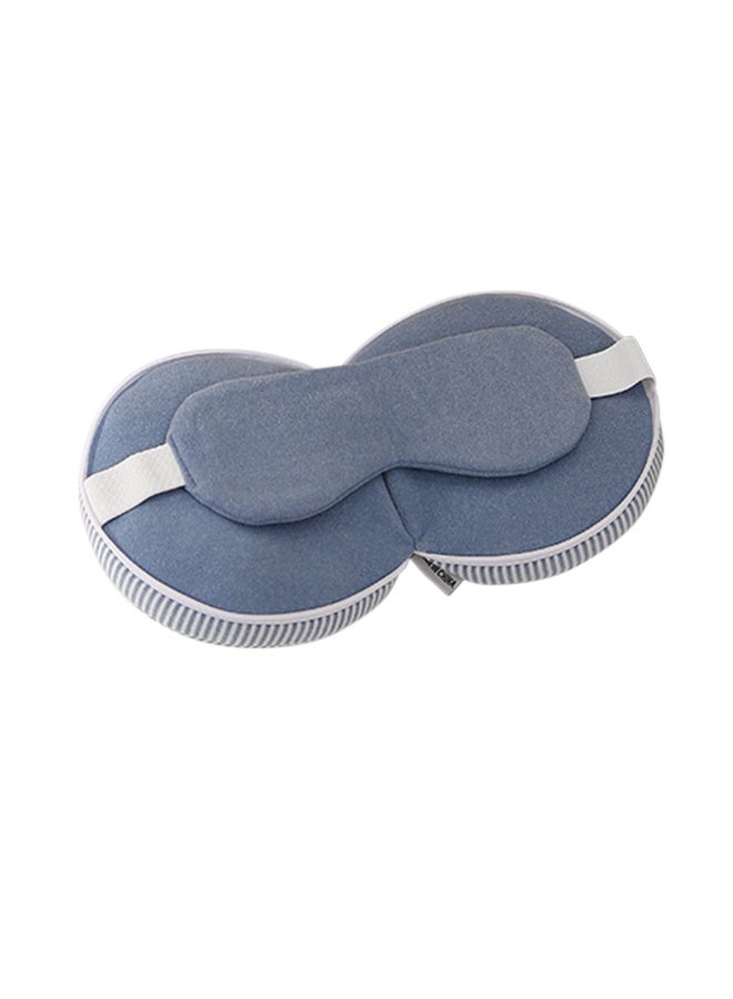 U-shaped Light-Blocking Eye Mask and Neck Pillow Two-in-One Travel Portable - Image 2